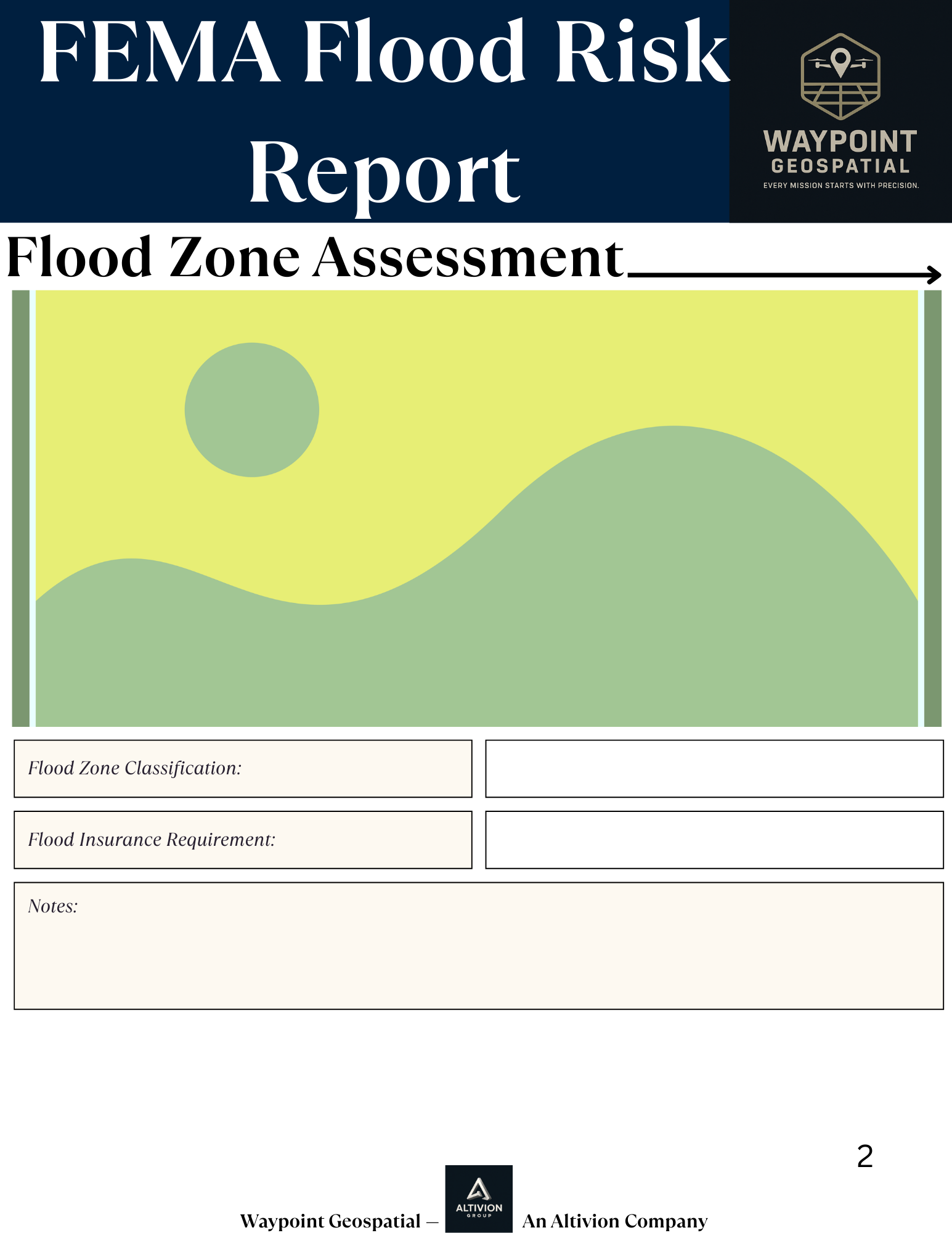 Flood Risk Report Page 1